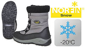 Черевики зимові Norfin Snow -20° Gray 42 (270mm), Gray, 13980, Нейлону 900D Oxford