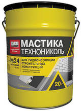 МАСТИКА ПРИКЛЕИВАЮЩАЯ ТЕХНОНІКОЛЬ №27 ВІДРО 22 КГ