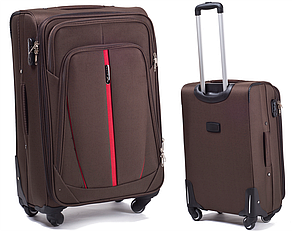 Валіза на 4 колесах Wings Коричнева, фото 3