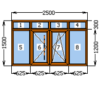 Балконная рама ПВХ профиль Ultra (WDS) ламинированный - фото 2 - id-p782659334