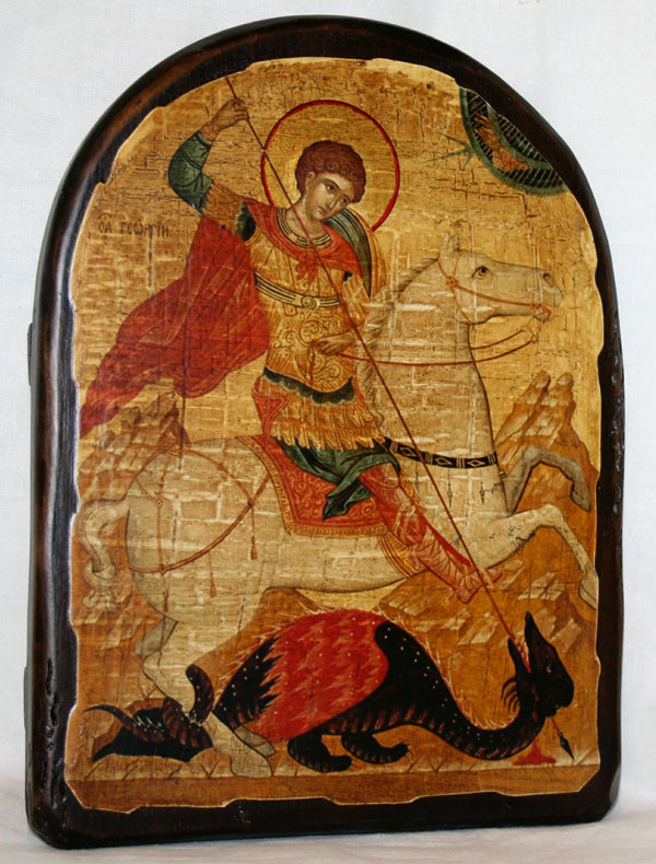 Икона "Георгий Победоносец" на коне: продажа, цена в Киеве. Иконы ...