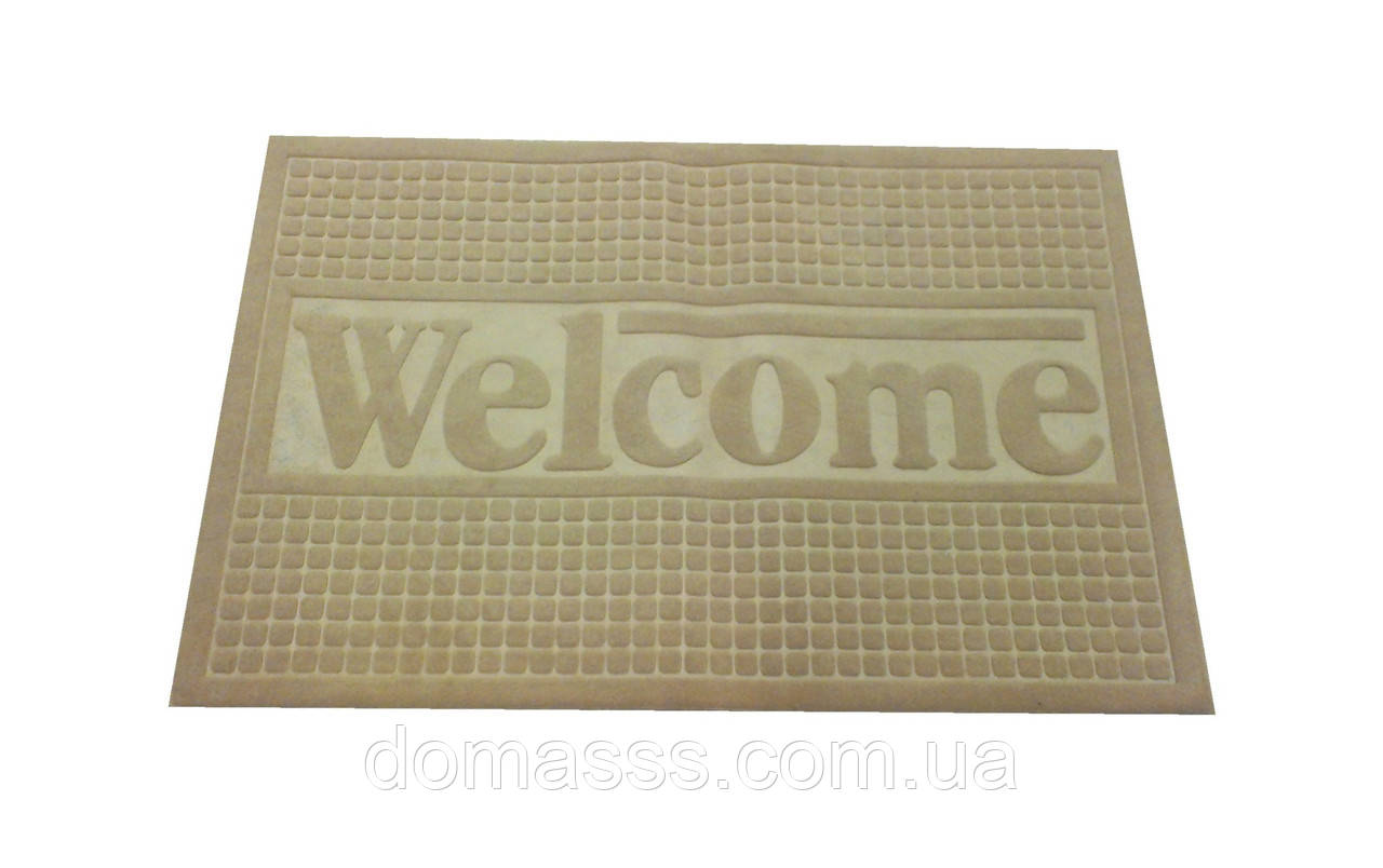 Килимок Рубчик вологопоглинаючий 45*75 без борту, фото 1