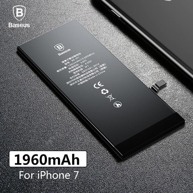 Аккумулятор для iPhone 7, оригинал, Baseus, 1960mAh - фото 1 - id-p781836174