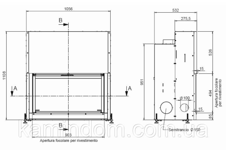 Каминная топка MCZ FORMA PURO 95 - фото 2 - id-p64721667