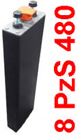 Аккумулятор тяговый 8PzS480 Jasz Plasztik