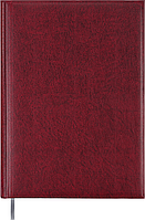 Щоденник недатований А4 Buromax BASE, 288 стор бордовий, BM.2094-13