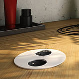 TWIST розетковий блок 2хРожетки, білий матовий, фото 3