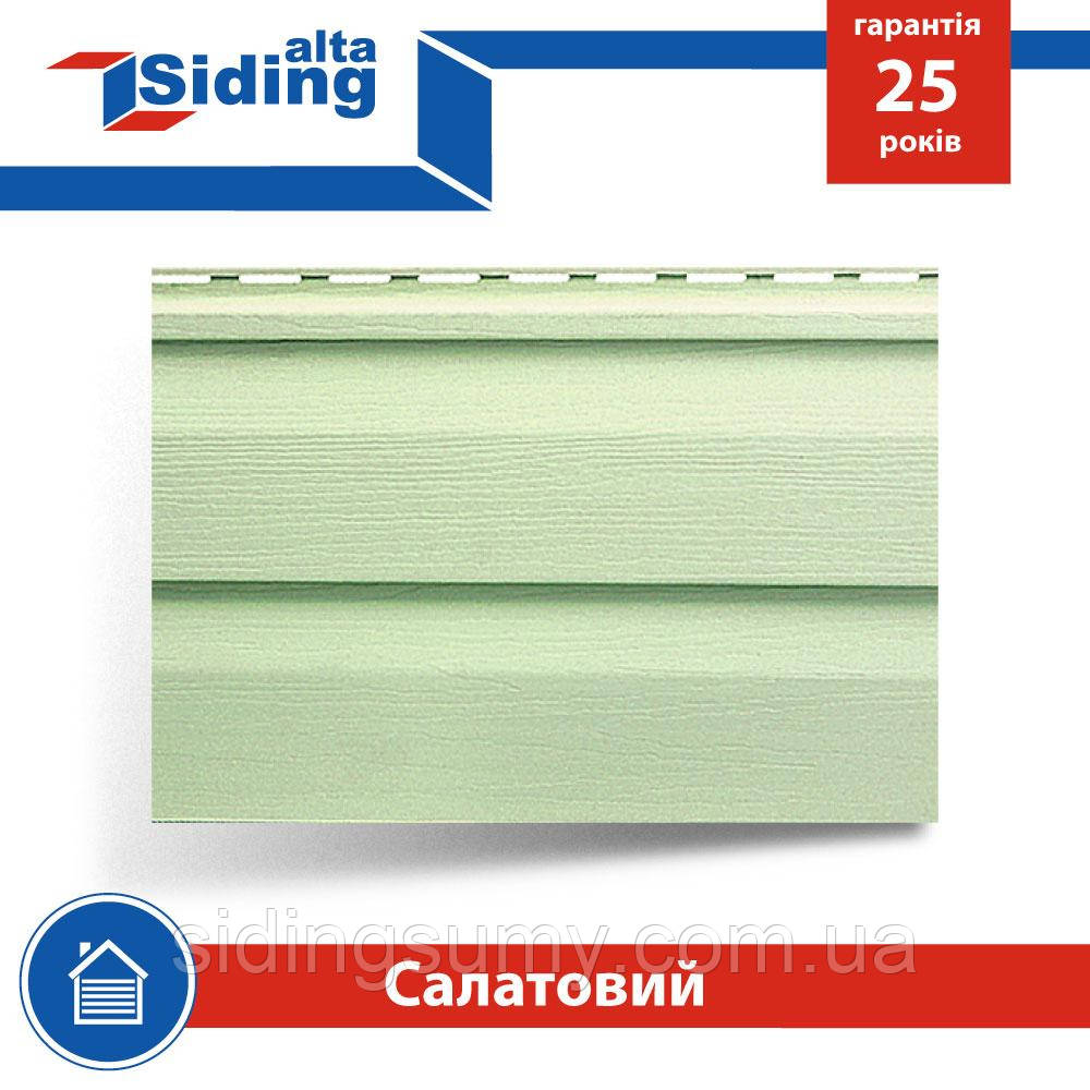 Сайдинг вініловий Альта-Профіль Alta-Siding двухпереломний 3660х230х1,1 мм салатний, фото 1