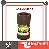 Бордюрна стрічка для клумб Альта-Профіль розширена 0,5х150х9000 мм коричневий