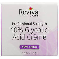 Reviva Labs, Крем з гліколевої кислотою 10%, 1,5 унції (42 г)