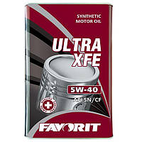 Моторне масло FAVORIT (metal) 5w40 SN/CF Ultra XFE 4л