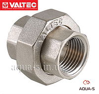 Муфта разборная резьбовая Valtec DN 1 1/4" НИКЕЛЬ (Италия) VTr.340.N.0007