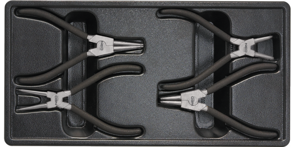 Щипці для стопорних кілець Neo, набір 4 шт., фото 1