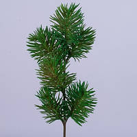 Зеленая ветка сосны 37 см Новогодний декор
