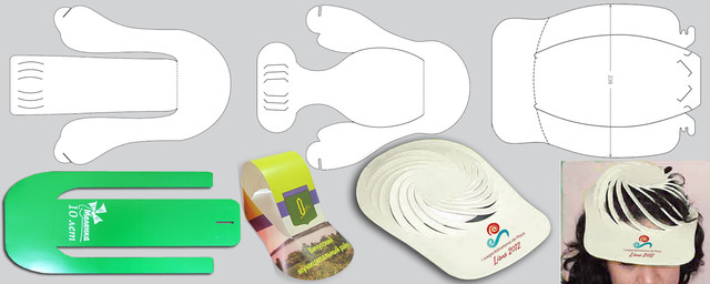 Друк кепок, козирків і бейсболок з рекламою з картону, паперу Виготовлення кепок, козирків і бейсболок з рекламою з картону, паперу