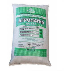 Органо-мінеральне добриво Агролайф, 25 кг, NPK 5.5.5