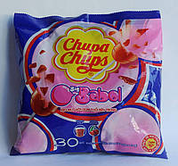 Chupa Chups Big Babol леденцы на палочке с жевательной резинкой с двумя вкусами колы и вишни 30 штук Турция