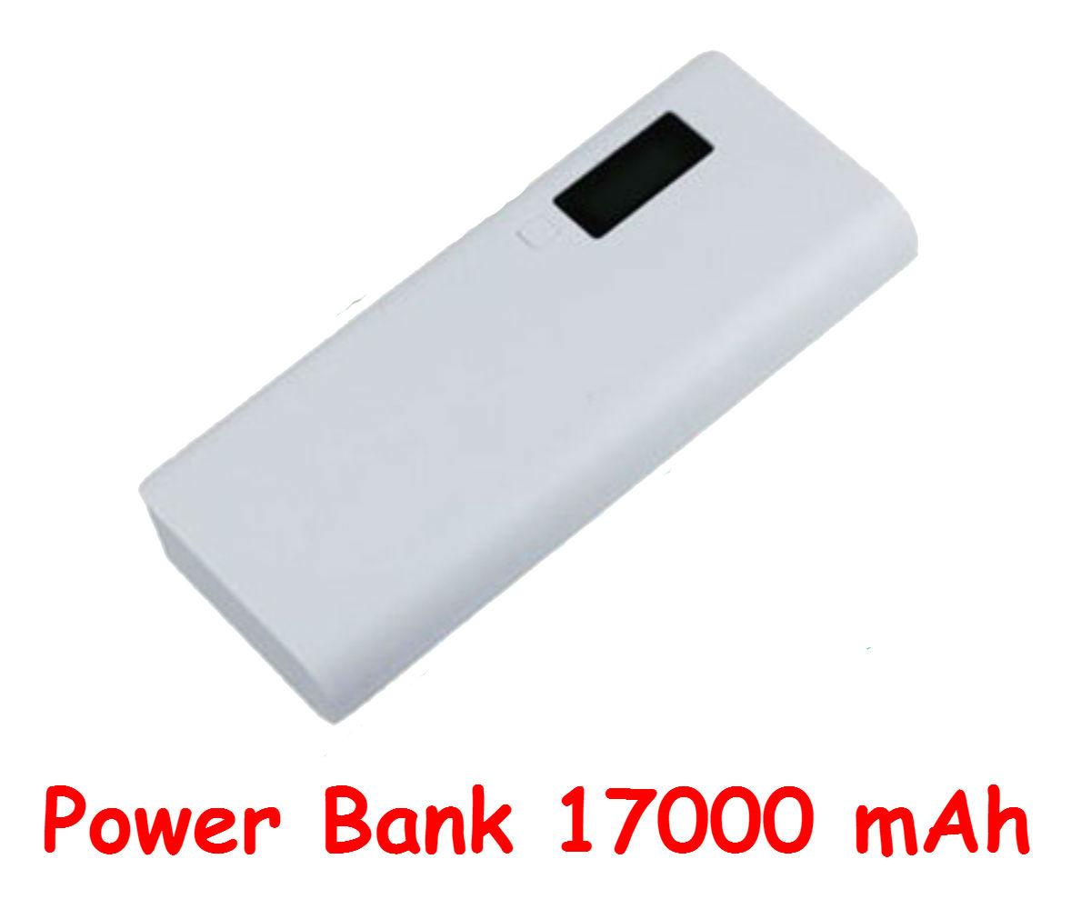 Powerbank 17000 mAh Li-on універсальна мобільна батарея (біла) Оригінал Liitokala.