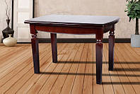 Деревянный обеденный стол Кайман раскладной 1200(+400)*700, цвет каштан