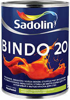 Краска Sadolin BINDO 20 - полуматовая краска для стен и потолков, белый BW, 1 л.