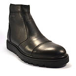 Челсі чорні шкіряні чоловіче зимове взуття великих розмірів Rosso Avangard BS Danni Ridge Black, фото 8