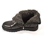 Челсі чорні шкіряні чоловіче зимове взуття великих розмірів Rosso Avangard BS Danni Ridge Black, фото 4