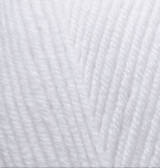 Пряжа для в'язання Ализе Лана голд 55 білий