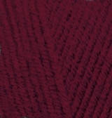 Пряжа для в'язання Ализе Лана голд 57 вишня