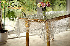 Дуже красива напівпрозора силіконова клейонка на робочий стіл