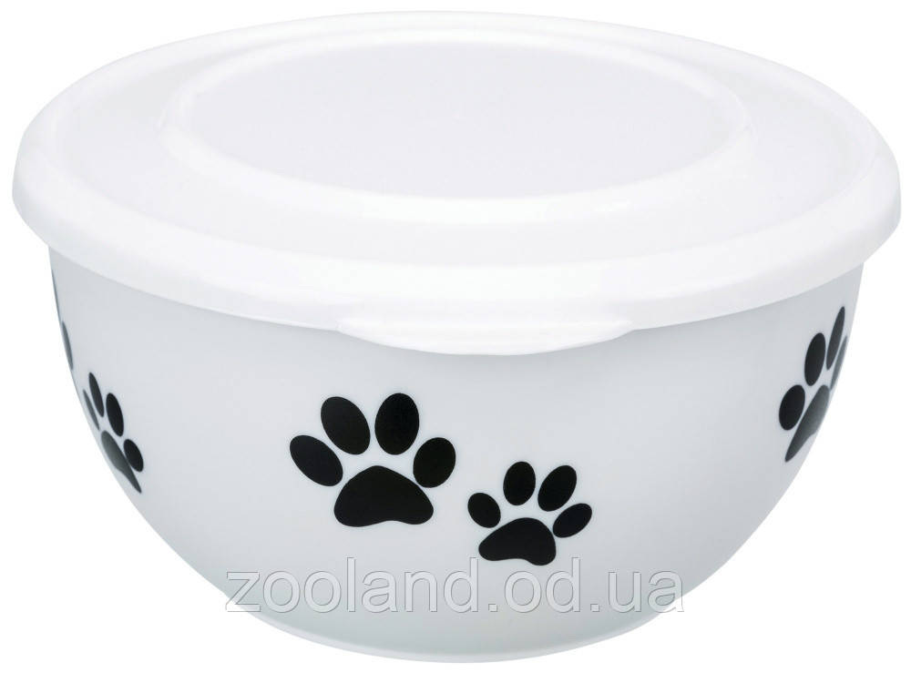 25236 Trixie White Fresh Feed Bowl миска з кришкою, 0,9 л/15 см