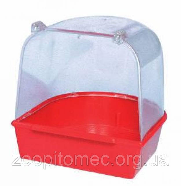 Купалка для папуг, декоративних птахів, канарок, амадин, 13х13х12 см (Бельгія), фото 1