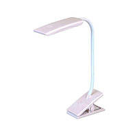 Настільна лампа акумуляторна 5W led біла на прищепці