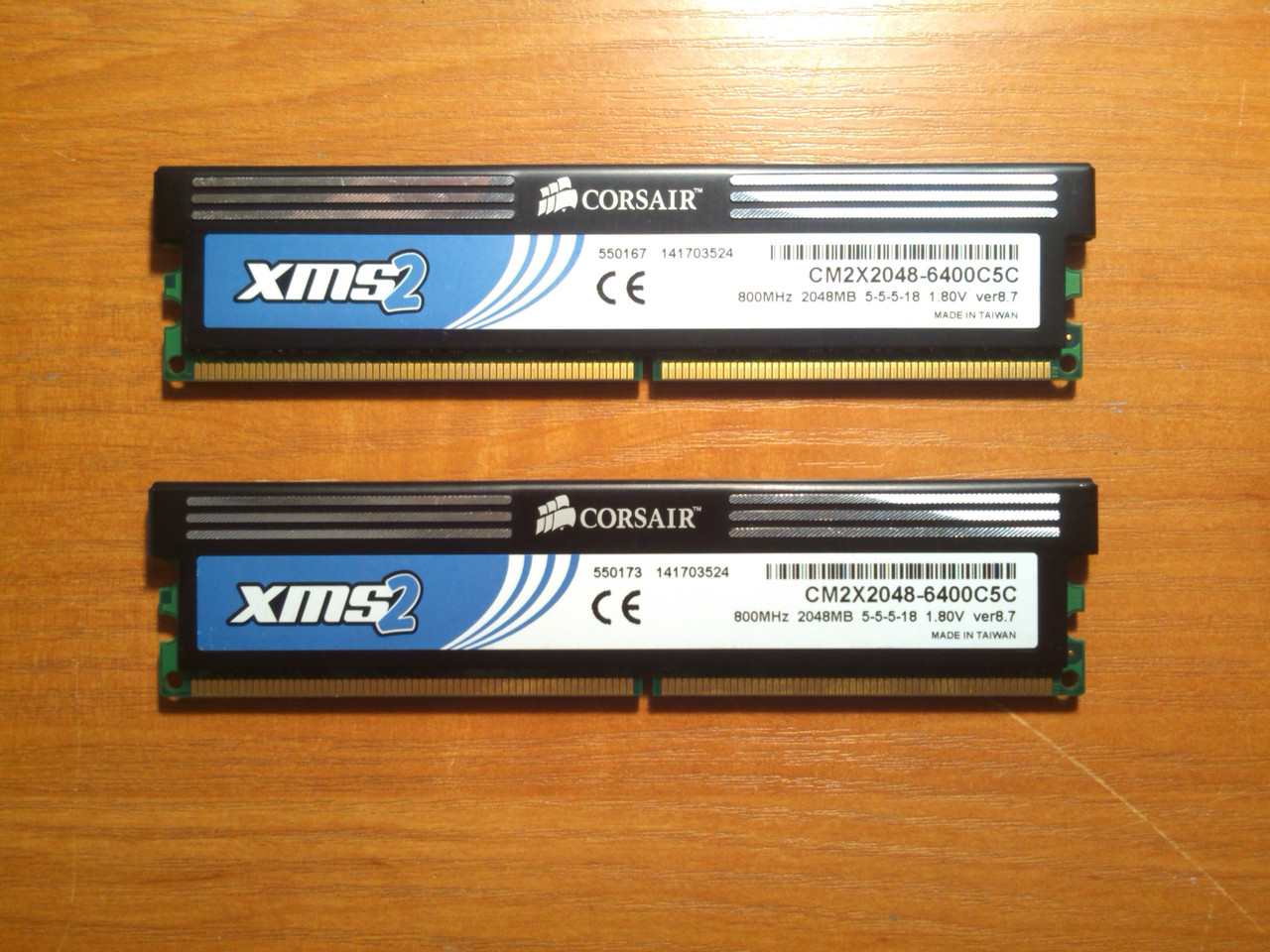 Пара Corsair DDR2 4GB 800MHz PC2-6400 під Intel та AMD Гарантія!