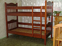 Двухъярусная детская кровать "Ниагара". Массив - сосна, ольха.