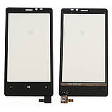 Nokia Lumia 820 Сенсорний екран із рамкою чорний, фото 2