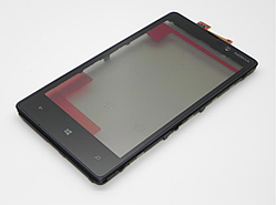 Nokia Lumia 820 Сенсорний екран із рамкою чорний