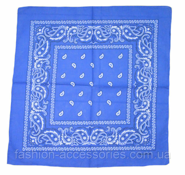 Бандана на голову синя Бандана класична синя 1