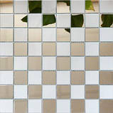 Дзеркальна мозаїка для стін Шахи  318х318 мм, фото 2