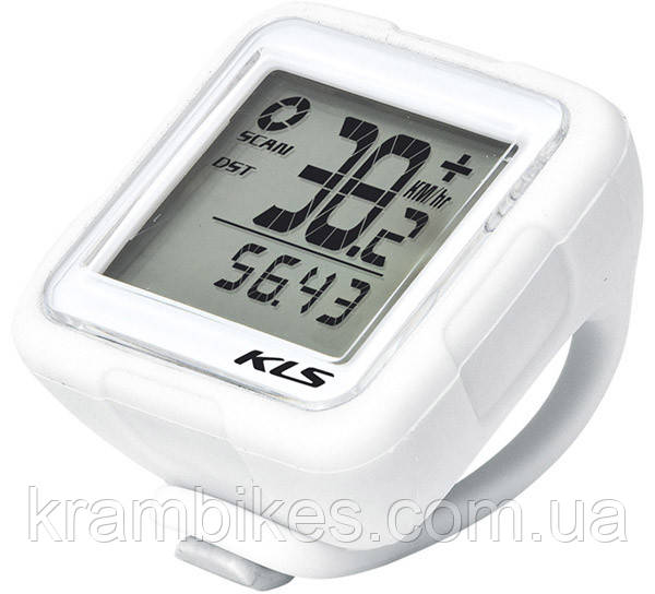 Велокомп'ютер бездротовий KLS Reflex Білий 14 функцій