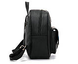 Рюкзак жіночий стильний з метеликами (чорний), фото 3