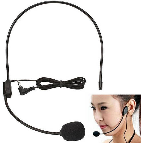 Купить Микрофон Головной с Ободком Проводной с Разъемом 3,5 мм на ...