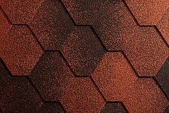 Бітумова черепиця BMI-Icopal Фінляндія Бітумова черепиця Tema Antik. Теплий колір дає змогу мати старовинні дахи Європи. Особливо гарний вигляд має на великих за площею покрівлях.