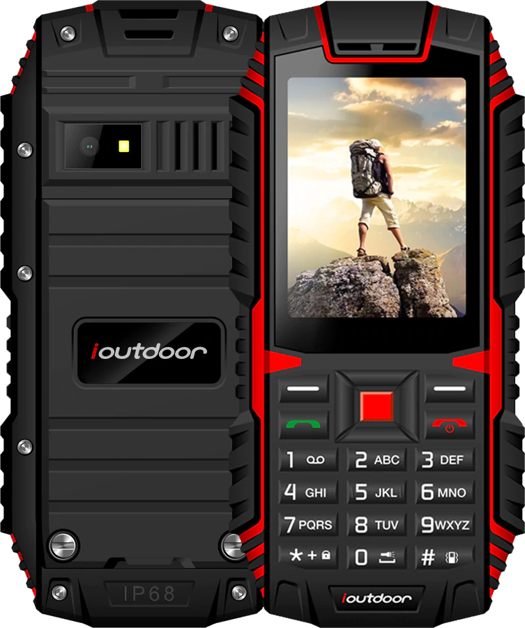 IOutdoor T1, IP68, 2100 mAh, посилений сигнал зв'язку, якісний динамік, 2 Mpx, 2 SIM, дисплей 2.4", фото 1