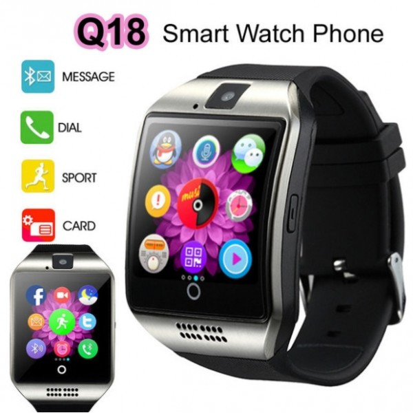 Смартгодинник (Smart Watch) Розумний годинник Q18 silver
