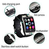 Смартгодинник (Smart Watch) Розумний годинник Q18 silver, фото 3