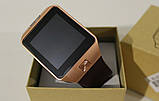Смарт-годинник (Smart Watch) Розумний годинник DZ09 gold, фото 5