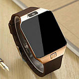 Смарт-годинник (Smart Watch) Розумний годинник DZ09 gold, фото 6