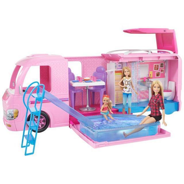 Ігровий набір Barbie Трейлер для подорожей із басейном FBR34