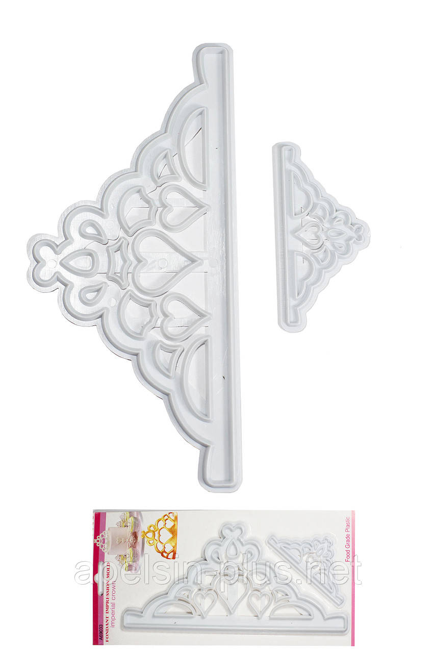 Вирубка для мастики Корона набір із 2 штук, фото 1