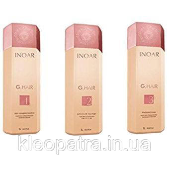 Кератинове випрямлення Іноар Джихеїр Преміум,inoar premium набір 3х1000 мл